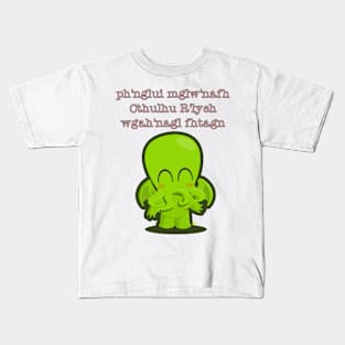 Postal from R'lyeh - cute Cthulhu Kids T-Shirt